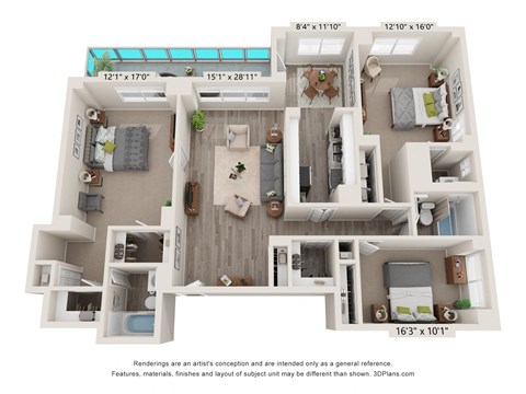 a floor plan of the villas at houston levee west apartments in cordova,